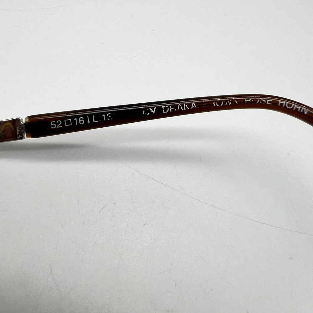 Ellen Tracy CV Dhaka Brown Pink Rhinestone 52mm 16 135 Women Eyeglass Frame Only